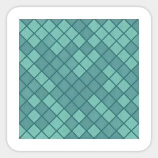 CIAN DIAMOND DESIGN, PASTEL COLOR, DIAMOND PATTERN Sticker